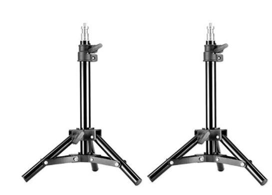 Photography Light Stand, Photography Photo Studio 50cm / 20inch Aluminum Mini Table Top Backlight Stand (2 Stands)