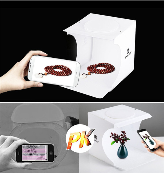 Mini Photo Studio Box Photography Backdrop Built-in Light Photo Box Little Items Photography Box Studio Accessories DHL free