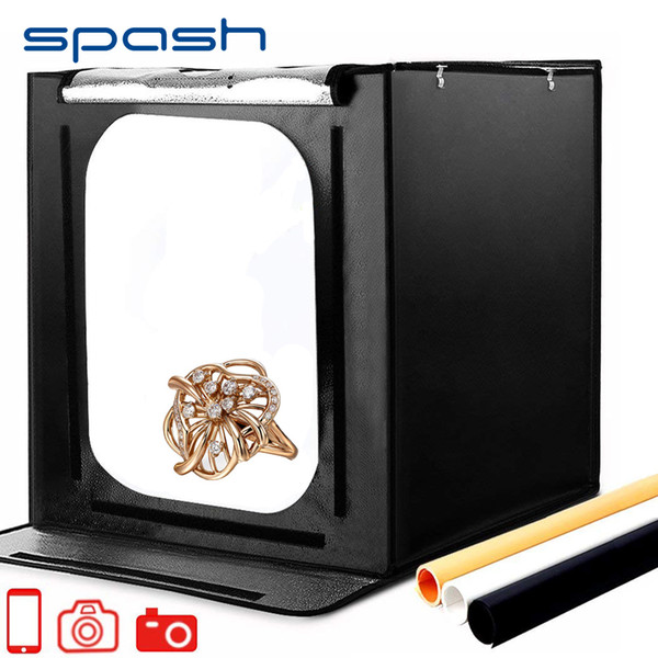 wholesale F60 Portable Photo Box Lightbox 60*60cm Photo Tent 5500K CRI95 88 LEDs Softbox Light Room Light Box Photography Studio