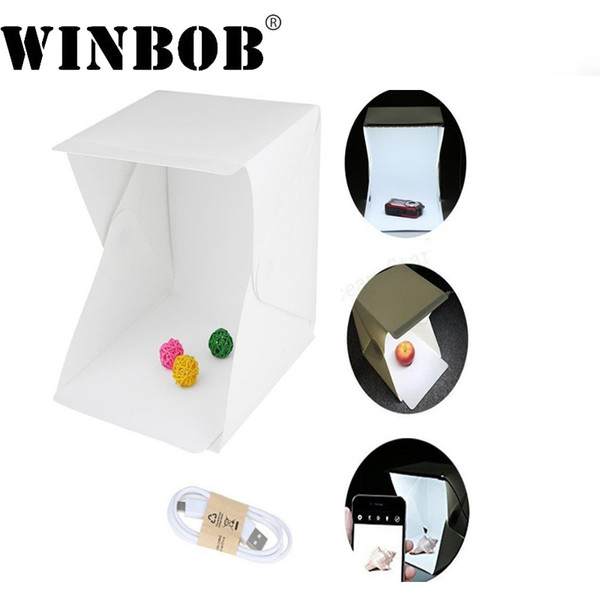 Mini Folding Lightbox Photography Studio Softbox LED Light Soft Box Camera Photo Background Box Lighting Tent Kit