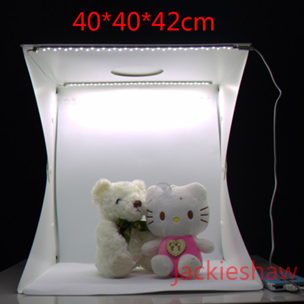 40CM Photo Studio Flash Diffusers Portable Mini Photography Kit Light Box Softbox Photographic with Backdrops photo light tent