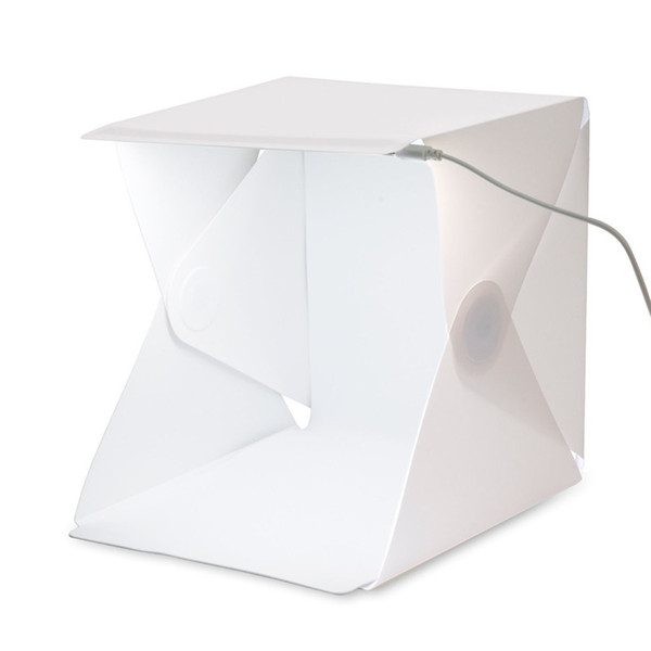 Portable Mini Photo Studio Box Photography Backdrop built-in LED Light Photo Box fold Photo Studio Soft Box