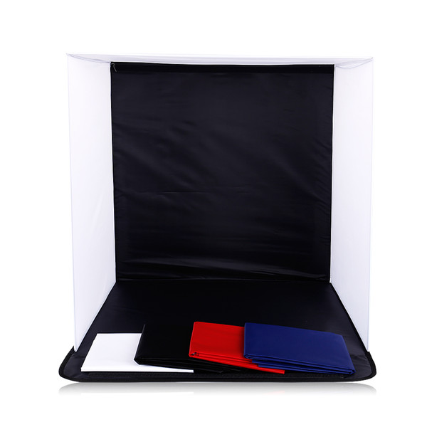 in stock 50cm Portable Mini Folding Studio Photography backdrop Foldable Softbox with 4 color Backgound Soft box and Lightbox