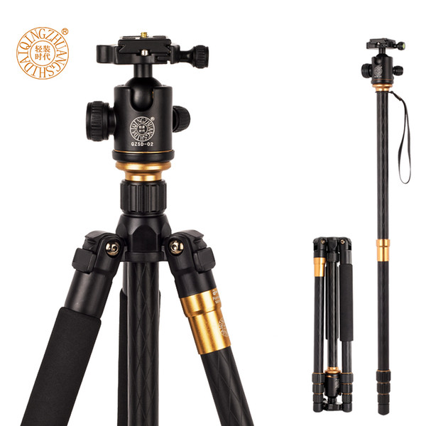 Q999 Professional Photographic Portable Tripod To Monopod+Ball Head For Digital SLR DSLR Camera Fold 43cm Max Loading 15Kg