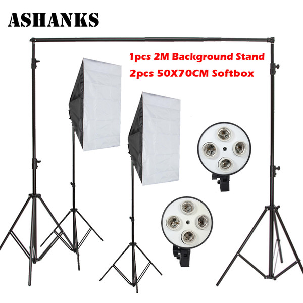 Ashanks Photography Quadruple Light Softbox Portrait Shooting Clothing Studio Often Bright Lamp Lights Equipment