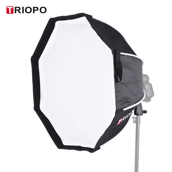 2018 TRIOPO 65cm Foldable 8-Pole Octagon Softbox with Soft Cloth Handle for Godox Yongnuo Andoer On-camera Flash Light