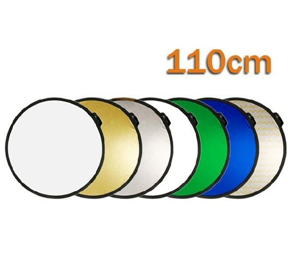 Lightdow 110cm 7 in 1 Portable Collapsible Light Round Photography Reflector Studio Multi Disc Reflector Studio Accessories