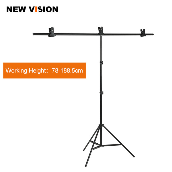 Wholesale- Photography Big PVC Backdrop Background Support Stand System Metal with 3 clamps Max 152cm X 200cm