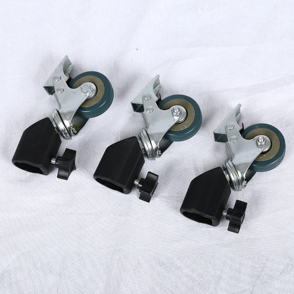 CY In stock 3PCS 22mm Photo Studio Heavy Duty Universal Caster Wheel For Light Stands&Studio Boom Photo Studio Accessories