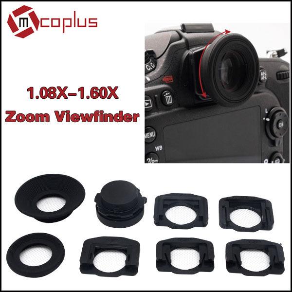 wholesale 1.08x-1.60x Zoom Viewfinder Eyepiece Magnifier for Nikon D7100 D7000 D5300 D5100 D3300 D3100 D800 D750 D600 D90 D80 D60