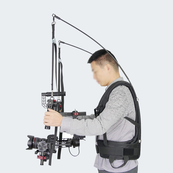 Free Shipping V9 Waterproof Stabilizer Vest 4-11kg Loading Capacity with Climbing Carabiner for DJI Ronin 3 Axis Gimble Stabilizer Assist