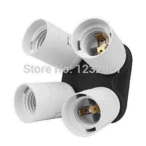 4 in 1 Studio E27 Light Lamp Socket Splitter Adapter Photo Studio Accessories Cheap Photo Studio Accessories