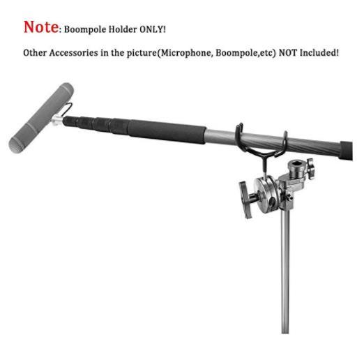 Boom pole Support, Microphone Boom pole Support, Metal Microphone Boom pole Support Holder