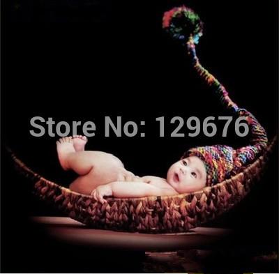 New Style Baby photography studio props studio props Newborn one hundred days Photo basket natural pampasgrass Moon Boat