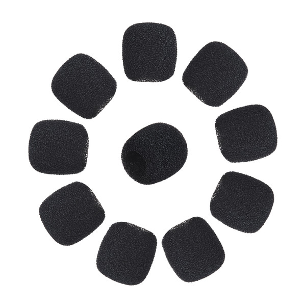 ndoer 10Pcs Mini Lapel Headset Microphone Mic Windscreen Windshield Wind Shield Foam Cover Black Andoer 10Pcs Mini Lapel Headset Micropho...