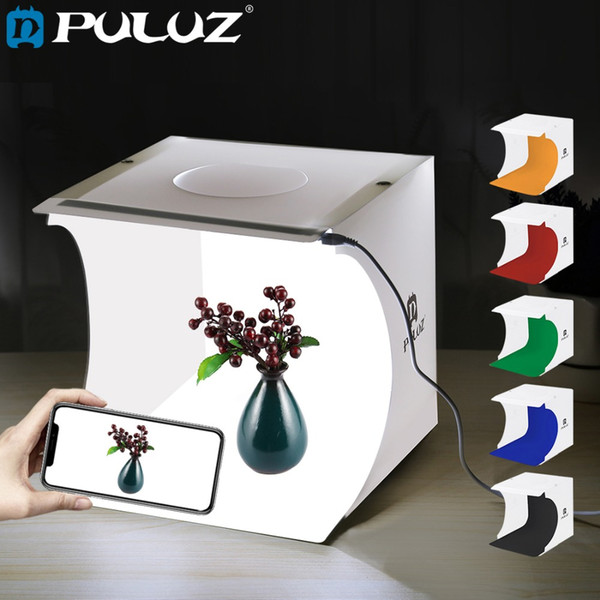 PULUZ 20*20cm 8 Mini Foldable Camera Photo Studio Box Photography Light Tent kit lightroom Emart Diffuse Studio Softbox lightbox