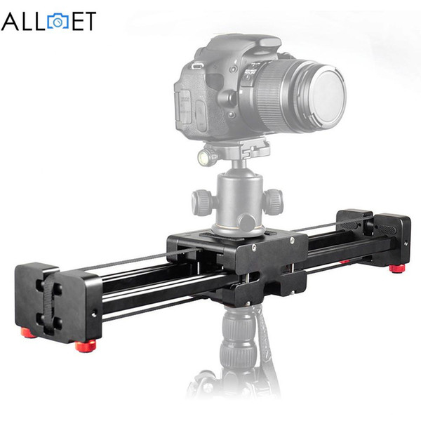 Freeshipping Black DSLR Camera Video Slider Dolly 50cm Track Rail Stabilizer 100cm Sliding Distance for Canon Nikon Sony Stabilizers