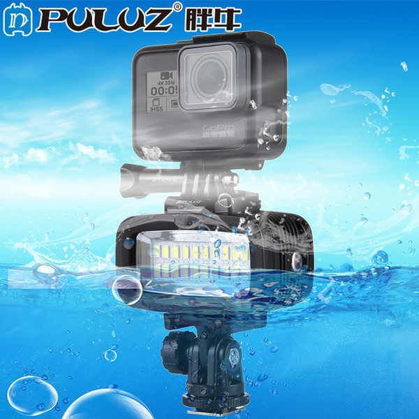 20 LEDs Studio Light Video & Photo Light for Go Pro HERO5 /4 /3 /2 /1 with with Hot Shoe Base Adapter