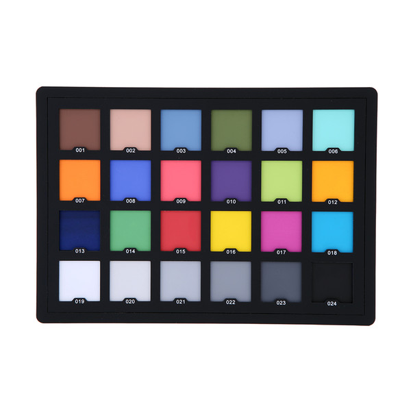 Professional 24 Color Palette Board Card Test for Superior Digital Color Correction for Balancing in Photo Editing Software