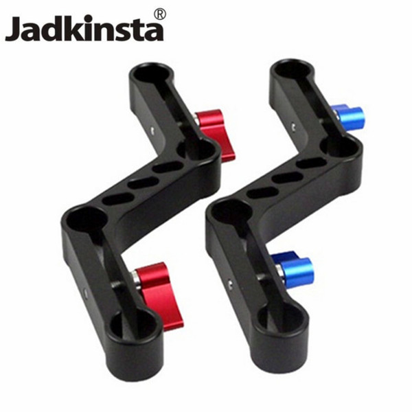 Jadkinsta NEW Adjustable Levers Z-Shaped Offset Raiser Clamp Mount Bracket Aluminum alloy for 15mm Rods on DSLR Shoulder Rig