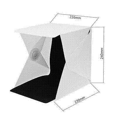 NEW TYPE Mini Folding Studio Diffuse Soft Box With LED Light Black White Background Photo Studio Accessories HOT SALE