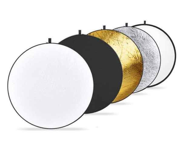 Photographic Reflector, Foldable Multi-disc Light Reflector, 43 inches / 110 cm 5 in 1 (Photographic Equipment)