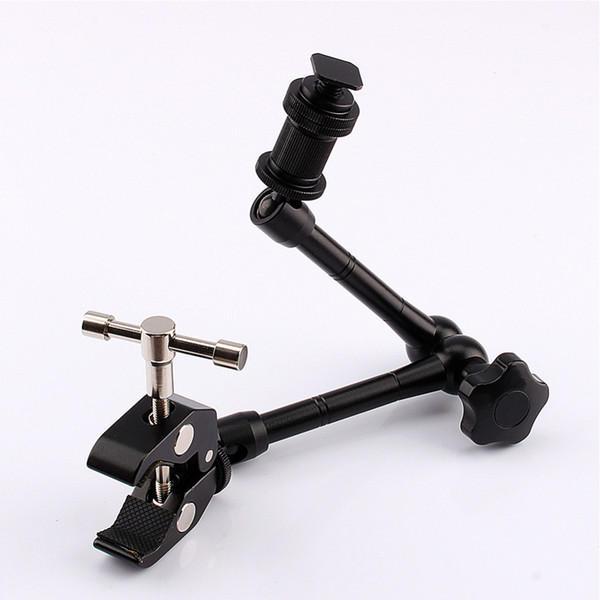 11inch Black Adjustable Camera Accessories Friction Articulating Magic Arm + Super Clamp For DSLR LCD Monitor LED Light