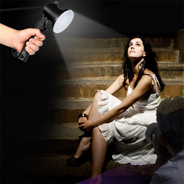 Freeshipping Handheld Portable LED Lamp Photography Studio Light Bulb Bright For Portrait Softbox Fill Light Camera Lights US EU Plug