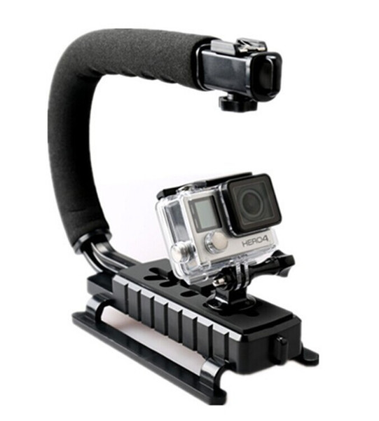 C Shape Flash Bracket holder Video Handheld Stabilizer for DSLR Camera Phone Sports action camera Mini DV Camcorder GoPro Hero 3 3+ 4