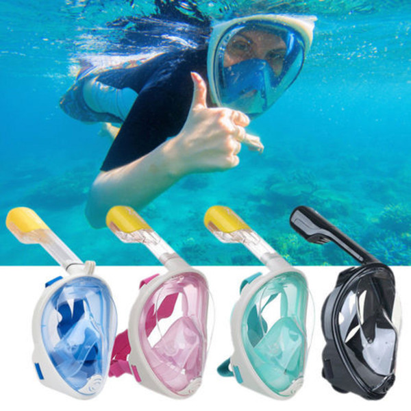 Underwater Diving Mask Snorkel Set Swimming Training Scuba mergulho full face snorkeling mask AntiFog With earplug SJ4000 gopro camera stand