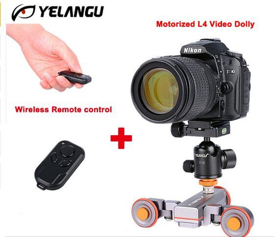 YELANGUAGE Camera Rails Electric Smart Car Wireless Remote Control Railway Rail Car For GoPro For Iphone