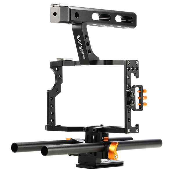 DSLR Camera Video Cage Stabilizer Rig For Sony A7S / A7 / A7R / a7 With 1/4 inch Screw Holes Camera Stablizer Handle