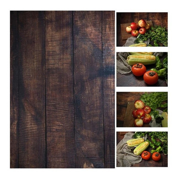 56*90cm / 22*35in Double Sides Wood Marble Cement Wall Like Vintage Photography Background Backdrop Paper Board Prop For Food