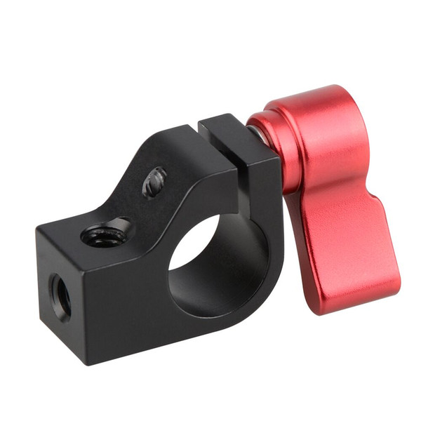 CAMVATE 15mm Rod Clamp (Adjustable Red Ratchet Wingnut)