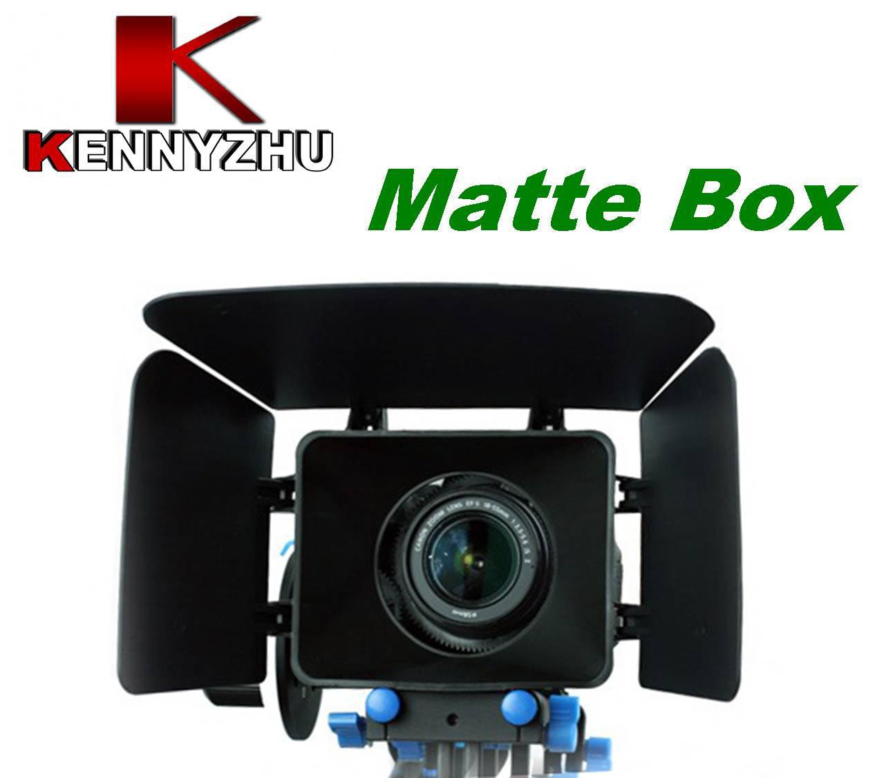 DSLR Movie Kit Matte Box For 15mm Rail Rod Support System Video Cameras 7D 5D MARK II 60D 600D D90