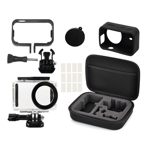 5in1 Full Protect Kit Bag for Xiaomi Mijia 4K Mini Camera Waterproof Housing Case Side Frame Cover Silicone Shell