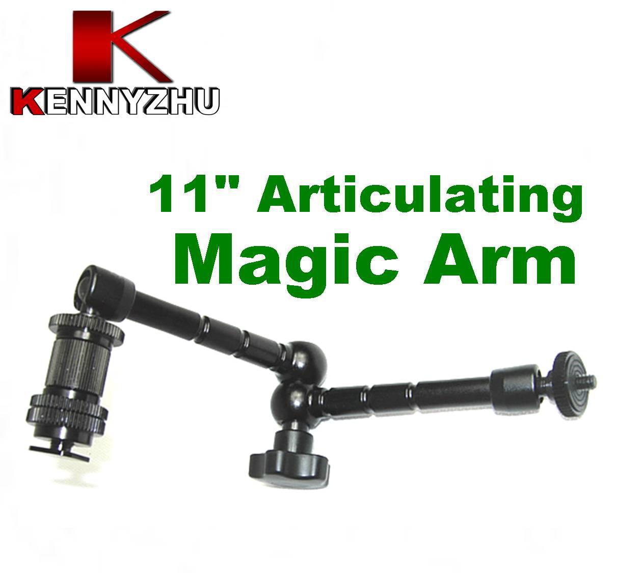 Free DHL DSLR Rig Articulating Magic Arm 11'' For DSLR Camera Led Light Lcd Field Monitor Aluminum Matieral