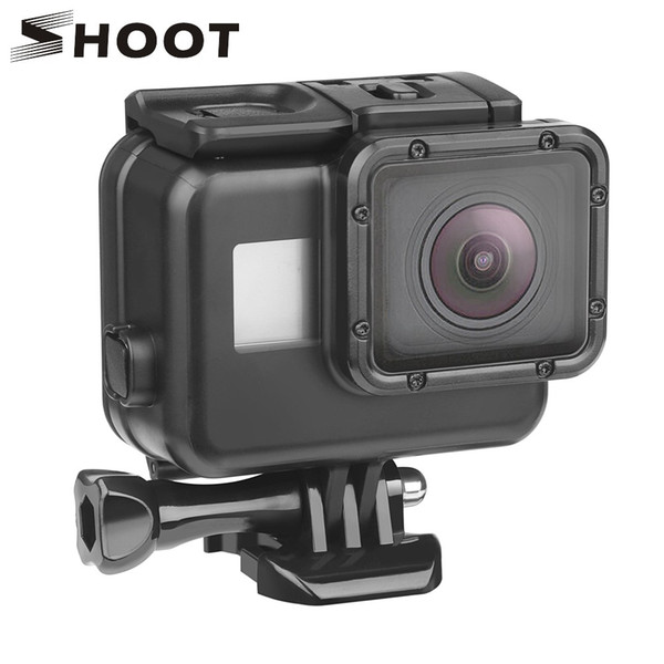 SHOOT 45m Underwater Waterproof Case for Gopro Hero 7 6 5 Black 3+ 4 Action Camera Go Pro 5 Protective Case for GoPro Accessory