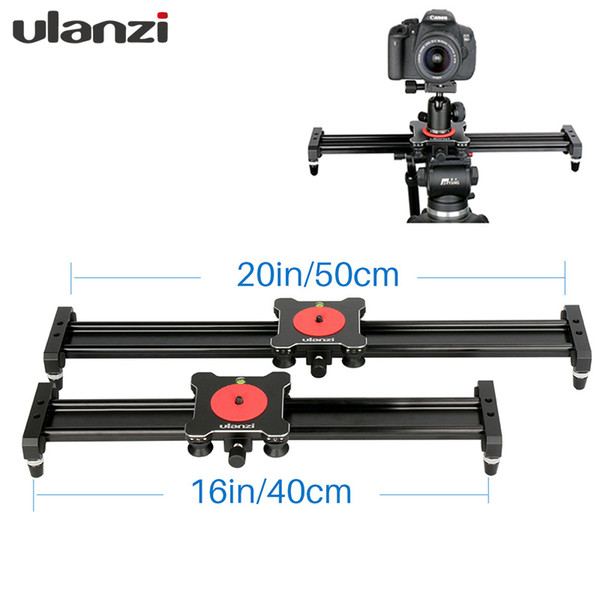 wholesale DSLR Camera Slider Rail System 40cm/50cm Aluminium Travel Track Dolly Telephone Slider for Nikon Canon Pentax for iPhone