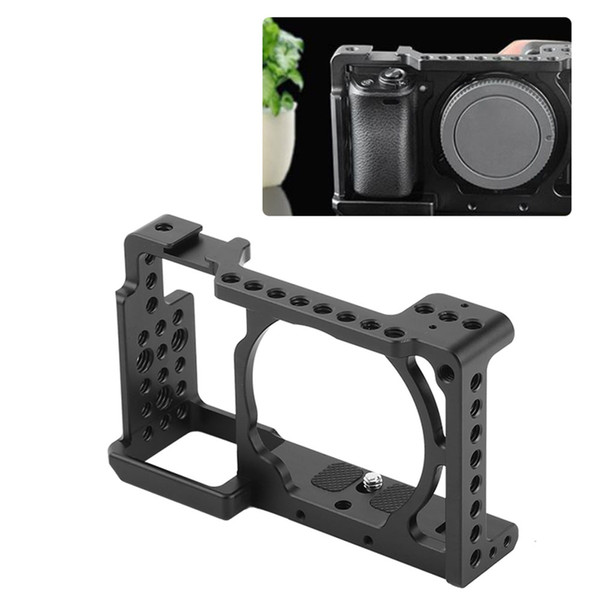 Video Camera Cage Stabilizer Rig Protective Case Cover for Sony A6000 A6300 NEX7 ILDC to Mount Microphone Monitor Tripod Light