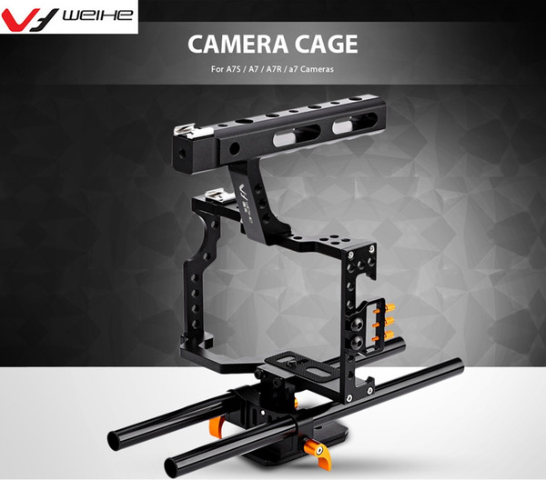 wholesale DSLR Camera Cage Rig for A7S / A7 / A7R / a7 Cameras With a Handle Photographic Equipment Camera Accessories