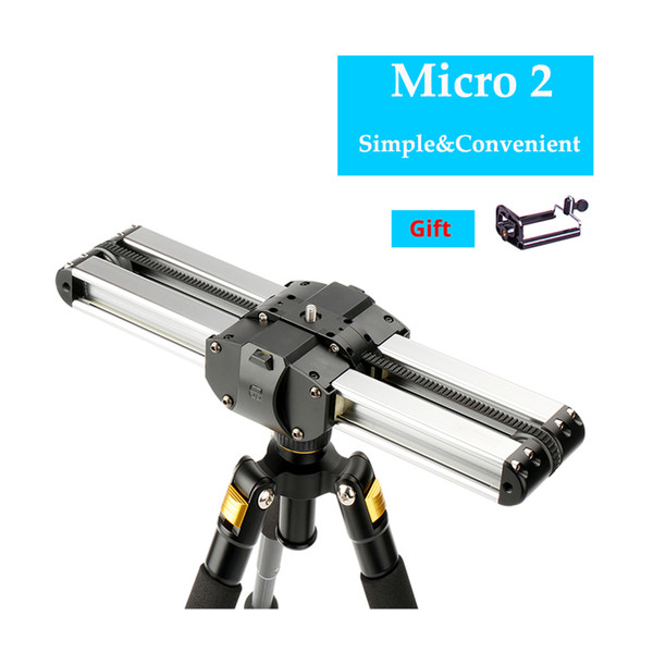 Portable Micro 2 Professional Camera Video Slider Travel Track Slider Dolly Track Rail for DSLR/ARRI Mini/RED/BMCC Iphone X