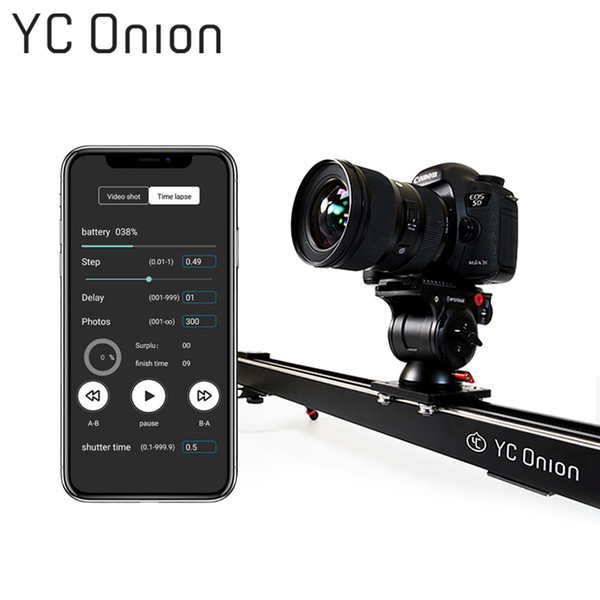 YC ONION Aluminum Motorized Camera Slider App Bluetooth Control Stable Smooth Slider Camera With Motor For Photography DSLR