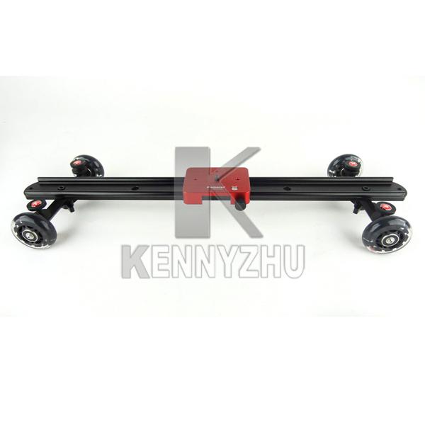 By free DHL Professional Kamerar 60cm Wheel Track Rail Slider Dolly For 5D II III 60D 6D 7D D800 D90 DSLR Rig DV Camera Shooting