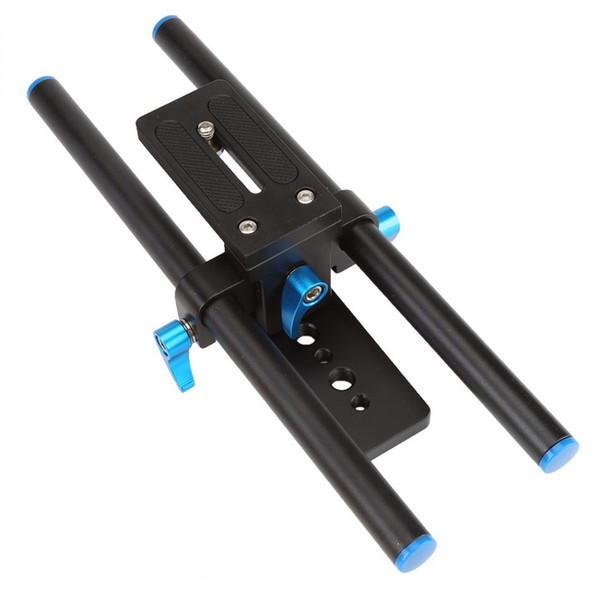 Rail Rod Support System Baseplate Mount Pro Tripod Z Shape Head Stand For DSLR