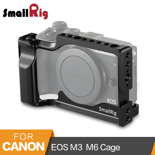 wholesale For Canon EOS M3 and M6 Cage With Cold Shoe+NATO Rail+Built-in Arca Swiss QR Plate -2130