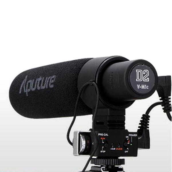 Aputure DSLR Video Camera V-Mic D2 Sensitivity Adjustable Super Cardioid Condenser Microphone for Camcorder SLR Cameras Nikon Canon 5D III