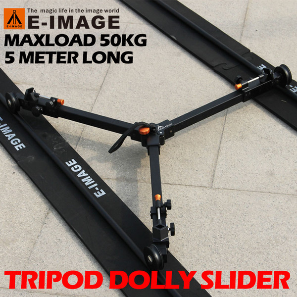 50kg Payload 5m Portable Travle Aluminum Professional Camera Video Slider Tripod Dolly Track Rail Tracking Wheels Moving Car