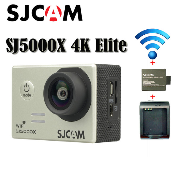 New Original SJCAM SJ5000X 4K Elite Edition Sport camera HD DV 2.0 LCD Diving 30m Waterproof Helmet Action Camera Free Shipping(Sliver)