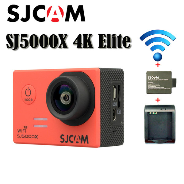 SJCAM SJ5000X HD 4K Elite Edition Wifi Sports action camera DV 2.0 LCD Diving 30m Waterproof Helmet Action Camera Free Shipping(Red)